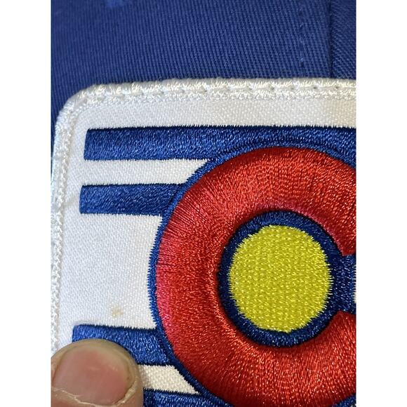 Colorado Limited FLEXFIT Blue/White Mesh Trucker Hat Embroidered Logo One Size - Picture 11 of 11